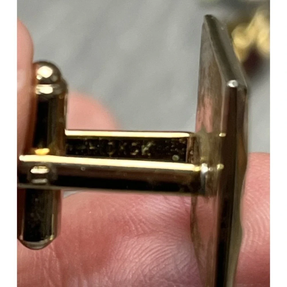 Vintage Hickok Gold Tone Initial‎ J Cufflinks USA Monogrammed Letter Cuff Link